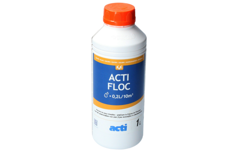 Zwembad Verkoopwinkel -Zwembad Verkoopwinkel acti acti vlokmiddel 1l zwembad onderhoud 768x503 1