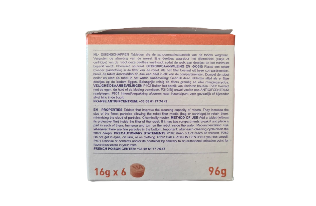 AQUANET - PISCIMAR Vlokmiddel Robot - 96 Gr Tabletten 5 AQUANET - PISCIMAR Vlokmiddel Robot - 96 Gr Tabletten - Afbeelding 3