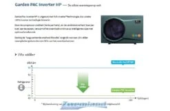 Garden PAC Garden Pac Inverter R32 20.4kW 220v 50-95m3 Zwembad Warmtepomp -Zwembad Verkoopwinkel garden pac garden pac inverter r32 204kw 220v 50 9 4