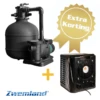 Leo Summerfun Warmtepomp + Quick Clean Zandfilterset 6m3 -Zwembad Verkoopwinkel leo summerfun warmtepomp quick clean zandfilterset