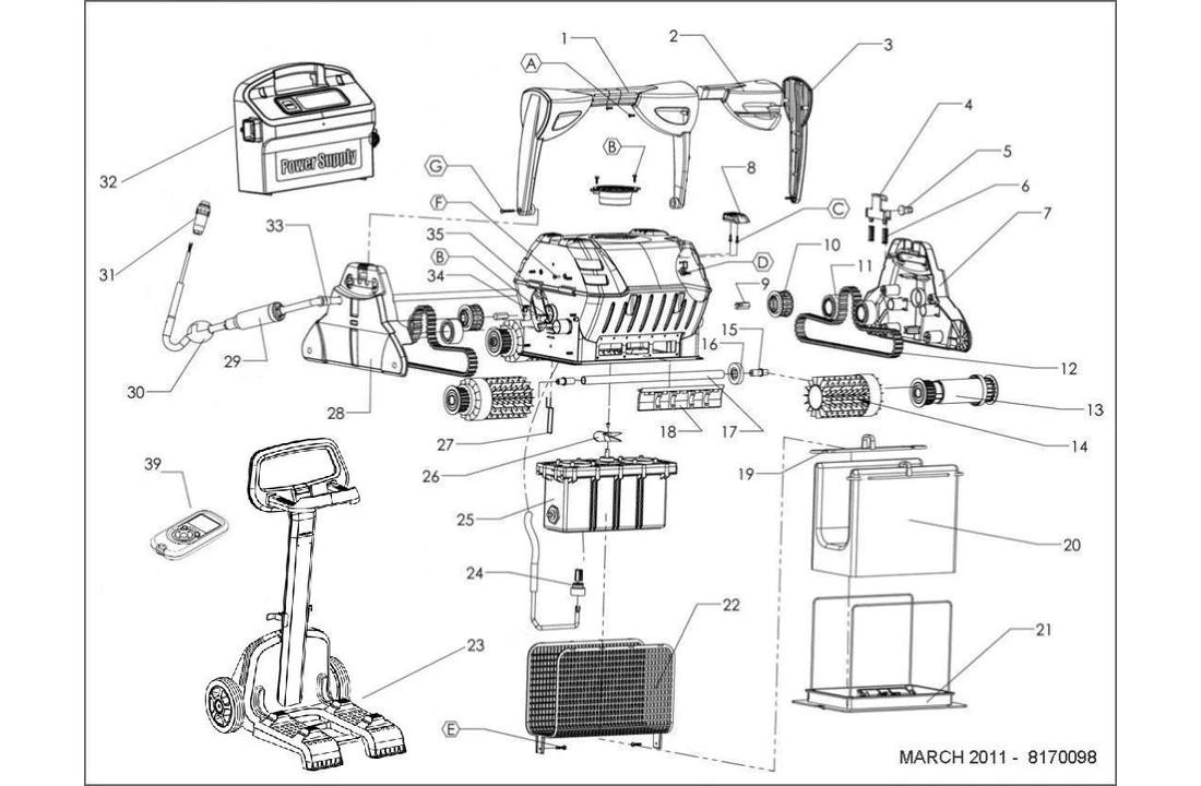Maytronics Dolphin Dolphin Wave 100 Zwembadrobot 6 Maytronics Dolphin Dolphin Wave 100 Zwembadrobot - Afbeelding 4