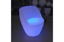 Poolstyle Lichtgevende RGB LED Stoel Met Zithoogte 55cm -Zwembad Verkoopwinkel poolstyle lichtgevende rgb led stoel met zithoogte 2